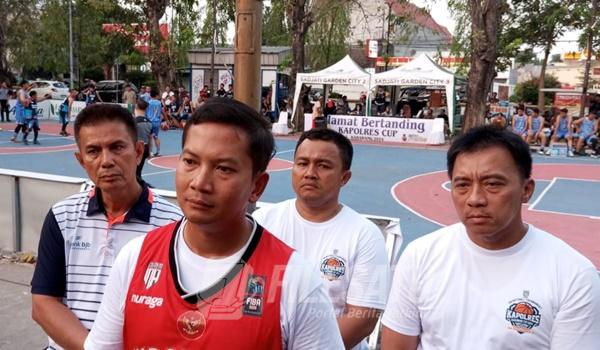 Polres Karawang Gelar Turnamen Bola Basket Tingkat SMA/SMK Dalam rangka HUT Bhayangkara ke 78